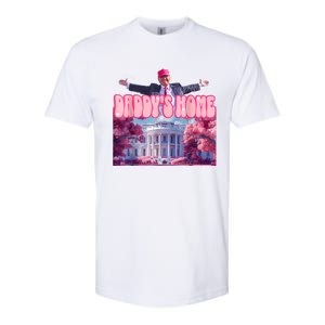 Daddys Home Funny Trump Daddys Coming Home 2024 Softstyle CVC T-Shirt