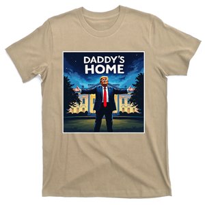 Daddys Home Funny Donald Trump White House 2024 President 47 T-Shirt