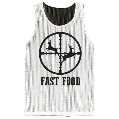 Deer Hunting Funny Hunter Fast Food Gift Mesh Reversible Basketball Jersey Tank