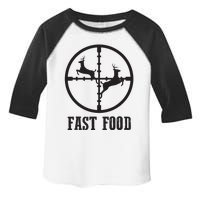 Deer Hunting Funny Hunter Fast Food Gift Toddler Fine Jersey T-Shirt