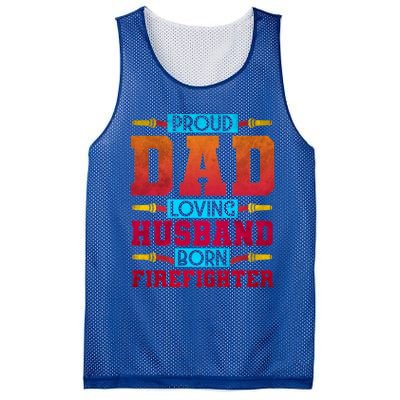 Dad Husband Firefighter Cute Gift Mesh Reversible Basketball Jersey Tank