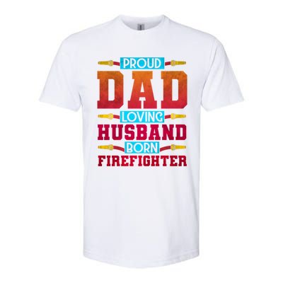 Dad Husband Firefighter Cute Gift Softstyle® CVC T-Shirt