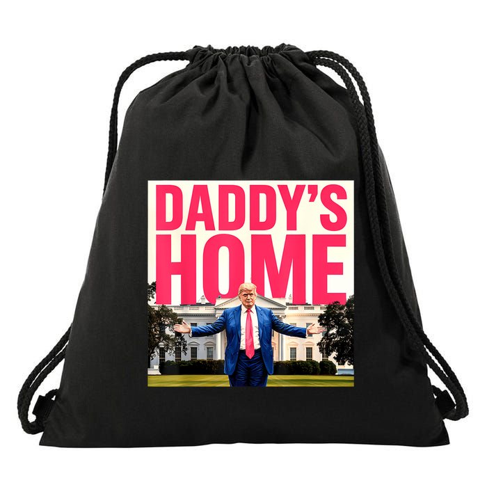 DaddyS Home Funny Trending Drawstring Bag