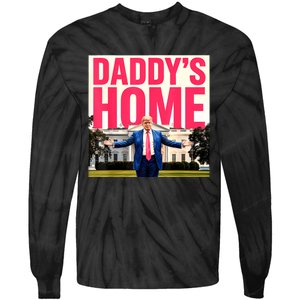 DaddyS Home Funny Trending Tie-Dye Long Sleeve Shirt