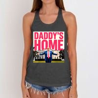 DaddyS Home Funny Trending Women's Knotted Racerback Tank