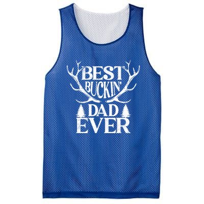 Deer Hunting Fathers Day Best Buckin Dad Ever Gift Mesh Reversible Basketball Jersey Tank