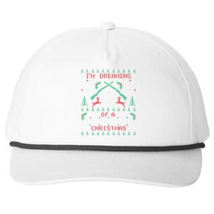 Deer Hunting Funny Ugly Christmas Party Great Gift Cute Gift Snapback Five-Panel Rope Hat