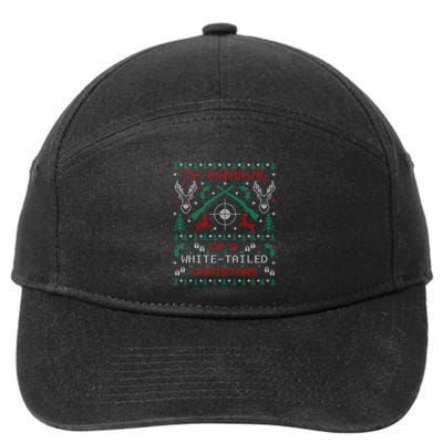 Deer Hunting Funny Ugly Christmas Party Great Gift Cute Gift 7-Panel Snapback Hat