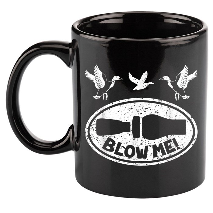 Duck Hunting Funny Blow Me Duck Call Hunter 11oz C Handle Ceramic Mug