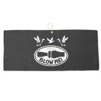 Duck Hunting Funny Blow Me Duck Call Hunter Large Microfiber Waffle Golf Towel