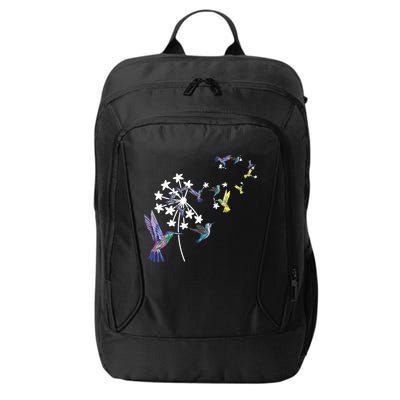 Dandelion Hummingbird Flower For Birdwatcher Herbalist Gift City Backpack