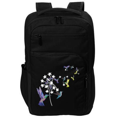 Dandelion Hummingbird Flower For Birdwatcher Herbalist Gift Impact Tech Backpack