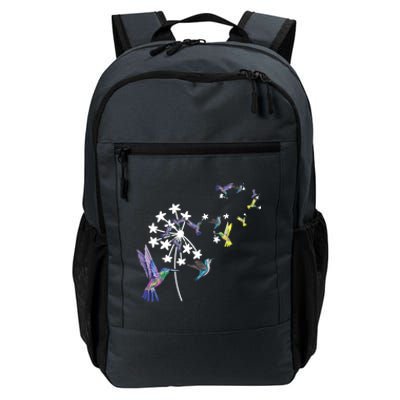 Dandelion Hummingbird Flower For Birdwatcher Herbalist Gift Daily Commute Backpack