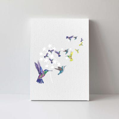 Dandelion Hummingbird Flower For Birdwatcher Herbalist Gift Canvas