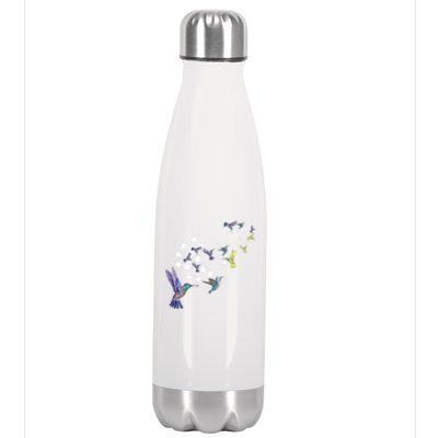 Dandelion Hummingbird Flower For Birdwatcher Herbalist Gift Stainless Steel Insulated Water Bottle