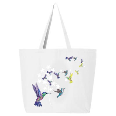 Dandelion Hummingbird Flower For Birdwatcher Herbalist Gift 25L Jumbo Tote