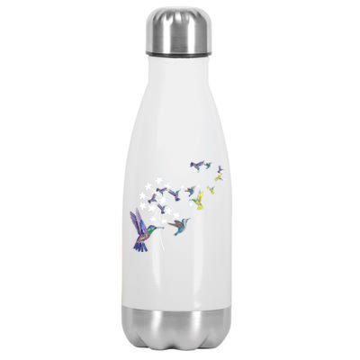 Dandelion Hummingbird Flower For Birdwatcher Herbalist Gift Stainless Steel Insulated Water Bottle