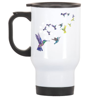 Dandelion Hummingbird Flower For Birdwatcher Herbalist Gift Stainless Steel Travel Mug