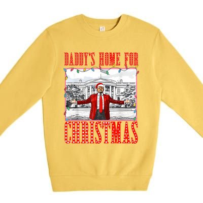 DaddyS Home For Christmas Trump Gift Premium Crewneck Sweatshirt