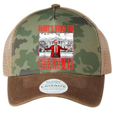 DaddyS Home For Christmas Trump Gift Legacy Tie Dye Trucker Hat