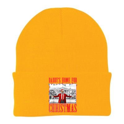 DaddyS Home For Christmas Trump Gift Knit Cap Winter Beanie