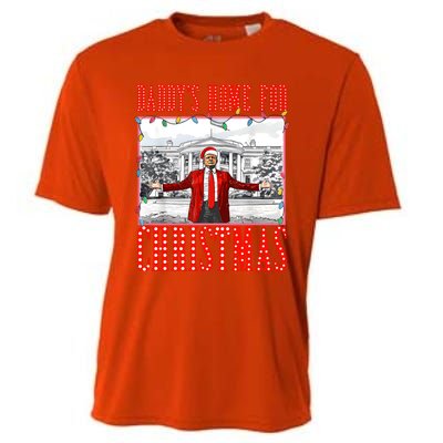 DaddyS Home For Christmas Trump Gift Cooling Performance Crew T-Shirt