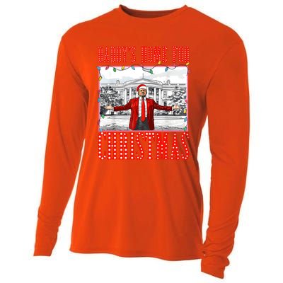 DaddyS Home For Christmas Trump Gift Cooling Performance Long Sleeve Crew