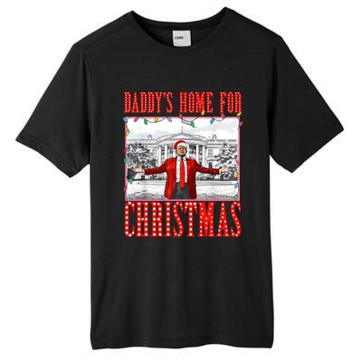 DaddyS Home For Christmas Trump Gift Tall Fusion ChromaSoft Performance T-Shirt