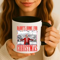 DaddyS Home For Christmas Trump Gift Mug