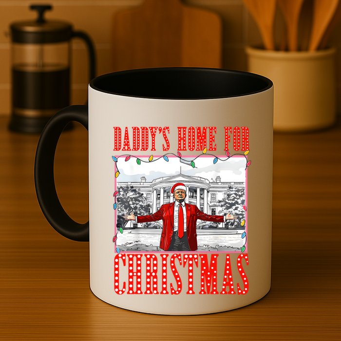 DaddyS Home For Christmas Trump Gift Mug
