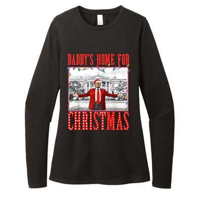 DaddyS Home For Christmas Trump Gift Womens CVC Long Sleeve Shirt