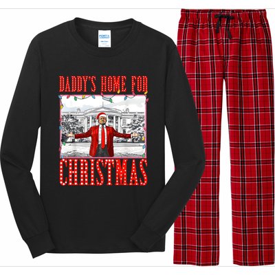 DaddyS Home For Christmas Trump Gift Long Sleeve Pajama Set