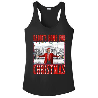 DaddyS Home For Christmas Trump Gift Ladies PosiCharge Competitor Racerback Tank