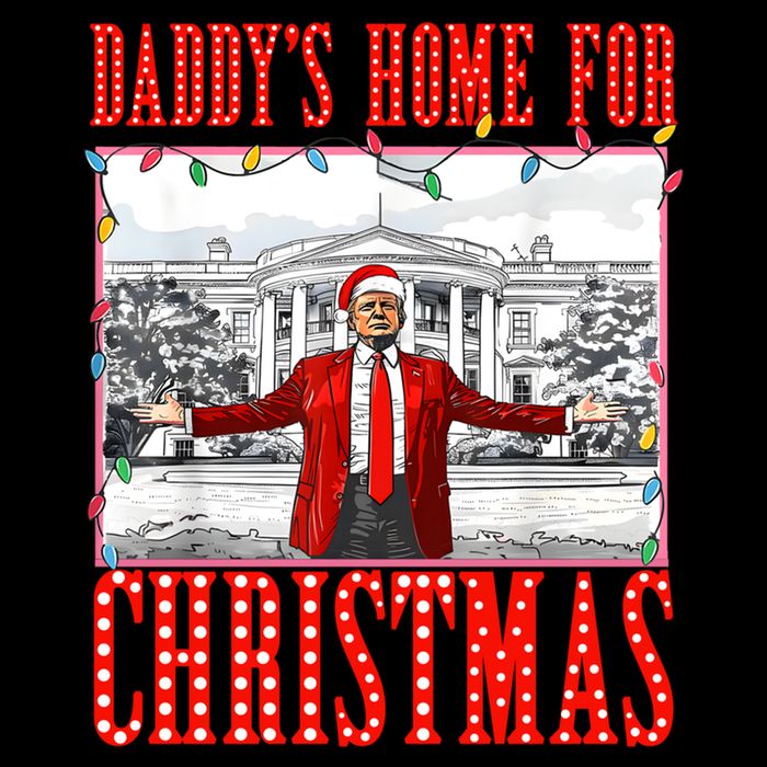 DaddyS Home For Christmas Trump Gift Wool Snapback Cap