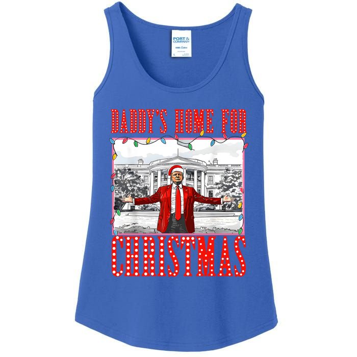 DaddyS Home For Christmas Trump Gift Ladies Essential Tank