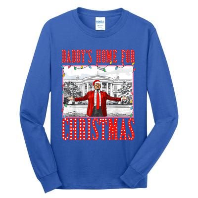 DaddyS Home For Christmas Trump Gift Tall Long Sleeve T-Shirt