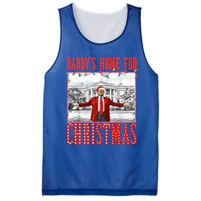 DaddyS Home For Christmas Trump Gift Mesh Reversible Basketball Jersey Tank