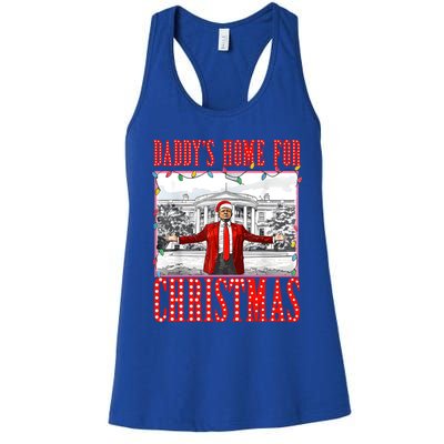 DaddyS Home For Christmas Trump Gift Women's Racerback Tank