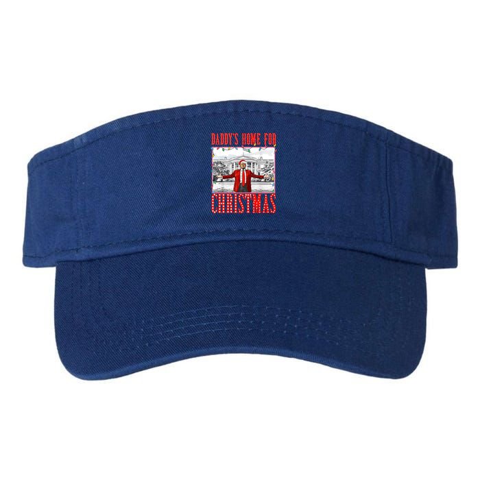 DaddyS Home For Christmas Trump Gift Valucap Bio-Washed Visor