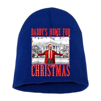 DaddyS Home For Christmas Trump Gift Short Acrylic Beanie