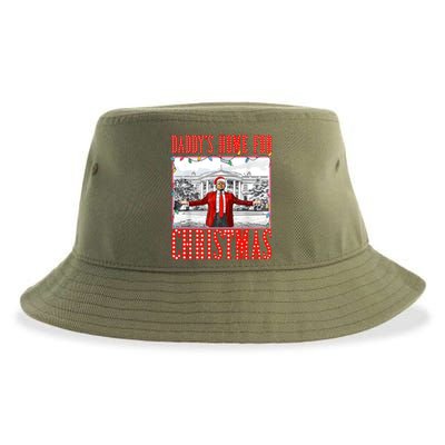 DaddyS Home For Christmas Trump Gift Sustainable Bucket Hat