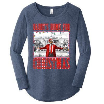 DaddyS Home For Christmas Trump Gift Women's Perfect Tri Tunic Long Sleeve Shirt