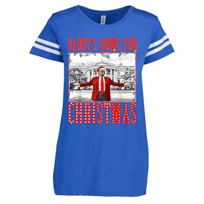 DaddyS Home For Christmas Trump Gift Enza Ladies Jersey Football T-Shirt