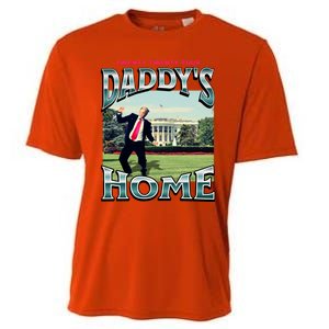 DaddyS Home Funny Trump DaddyS Coming Home 2024 Gift Cooling Performance Crew T-Shirt