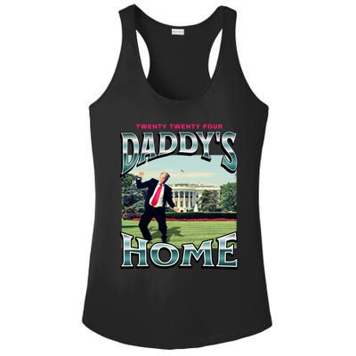 DaddyS Home Funny Trump DaddyS Coming Home 2024 Gift Ladies PosiCharge Competitor Racerback Tank