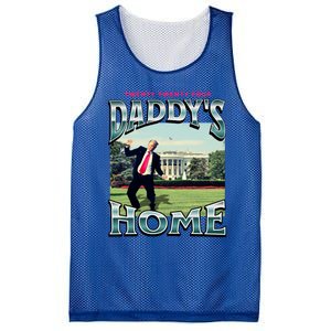 DaddyS Home Funny Trump DaddyS Coming Home 2024 Gift Mesh Reversible Basketball Jersey Tank