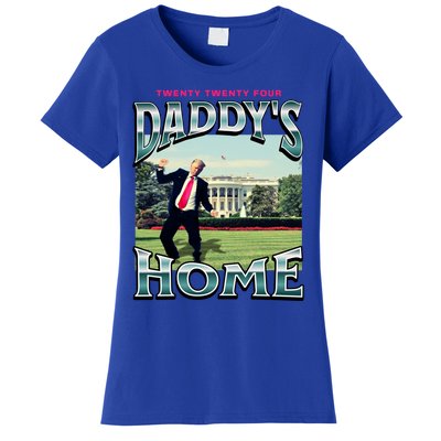 DaddyS Home Funny Trump DaddyS Coming Home 2024 Gift Women's T-Shirt