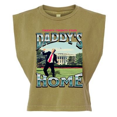 DaddyS Home Funny Trump DaddyS Coming Home 2024 Gift Garment-Dyed Women's Muscle Tee