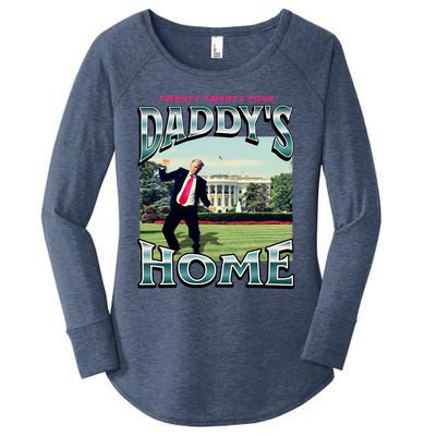 DaddyS Home Funny Trump DaddyS Coming Home 2024 Gift Women's Perfect Tri Tunic Long Sleeve Shirt