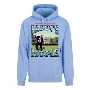 DaddyS Home Funny Trump DaddyS Coming Home 2024 Gift Unisex Surf Hoodie